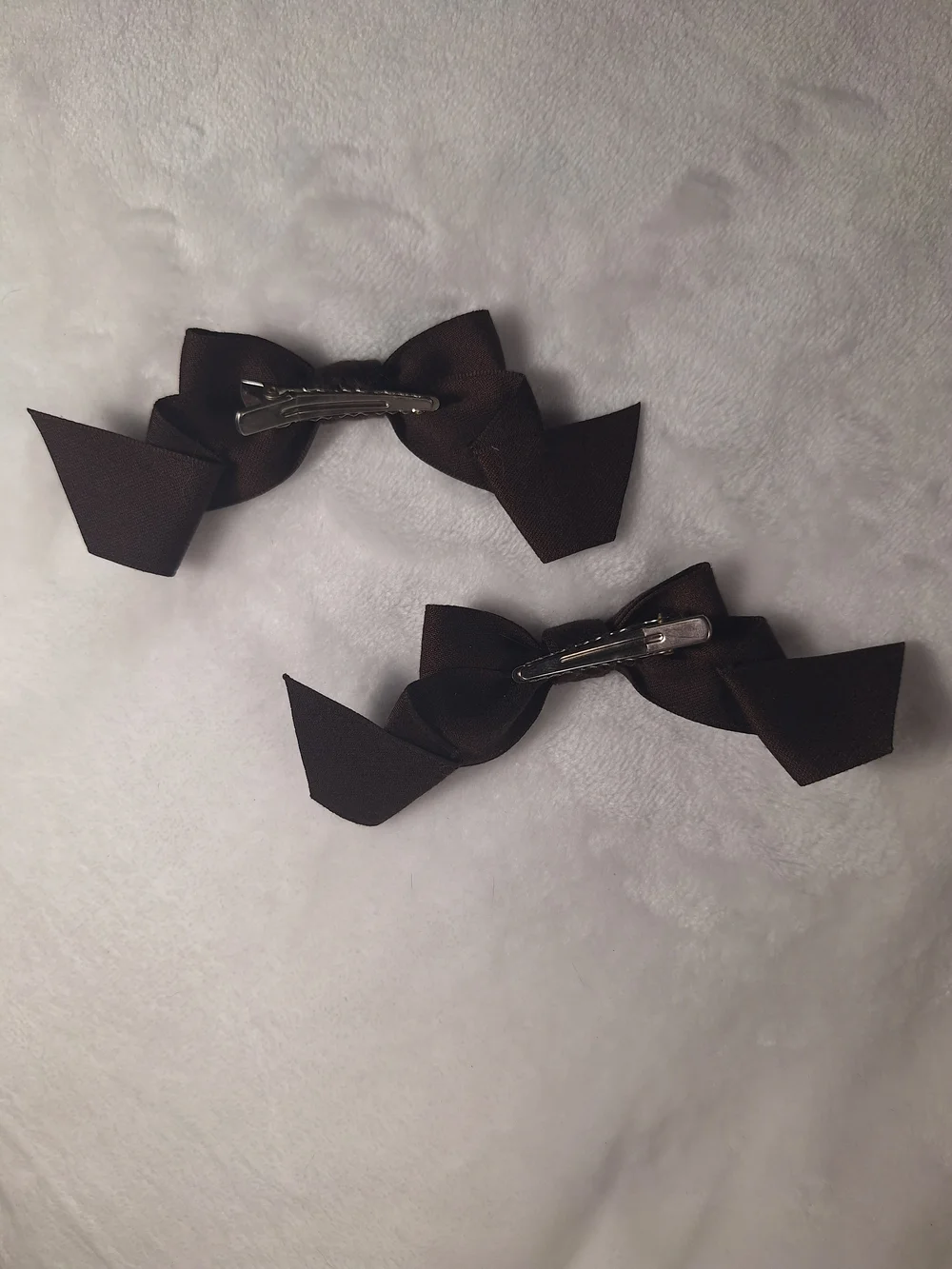 Innocent World Brown Floral Hair Bow Clips | Set of 2 | Classic Lolita